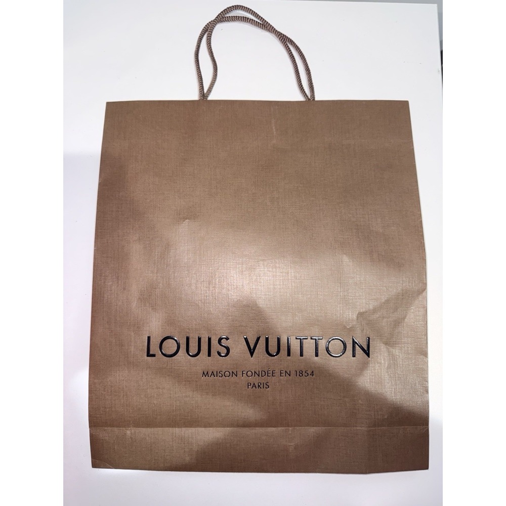 Louis Vuitton Authentic Empty Shopping‎ Paper Bag Brown